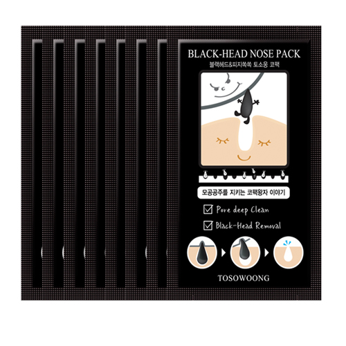 tosowoong blackhead sebum out nose pack 8 sheet in 1 tosowoong blackhead sebum out nose pack 8 sheet in 1