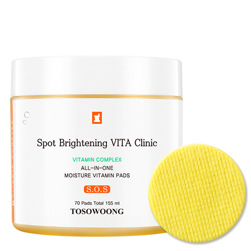 TOSOWOONG Spot Brightening VITA Clinic All-In-One Moisture Vitamin Pads TOSOWOONG Spot Brightening VITA Clinic All-In-One Moisture Vitamin Pads