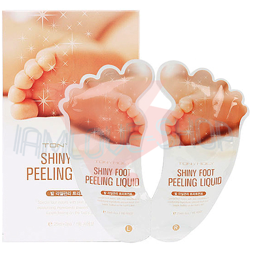 Tonymoly Shiny Foot Peeling Liquid 2pcs Mask 20ml x 2 Remove Dead Skin Cells